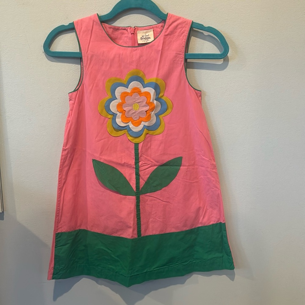 Mini Boden Size 7-8Y Lined 100% Cotton Dress